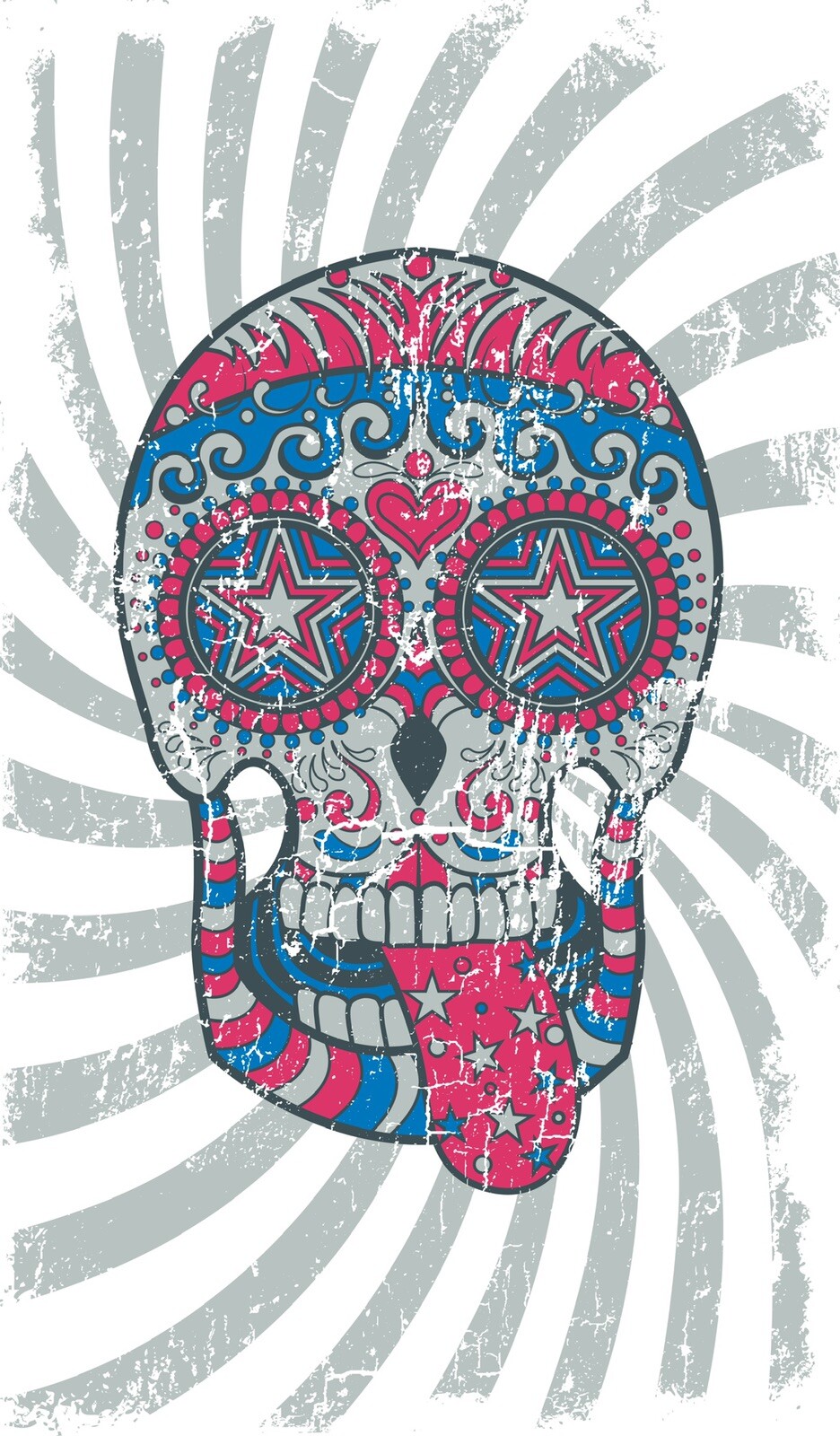 Sugar Skull Sticker (2 inch) Skate Day Of The Dead Mexico Remember
