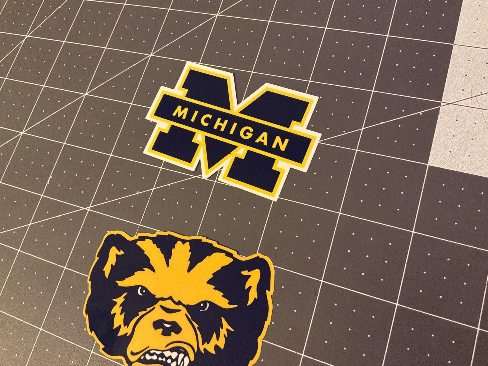 Michigan Wolverines Stickers 2 Sticker Lot 3” Vinyl Stickers