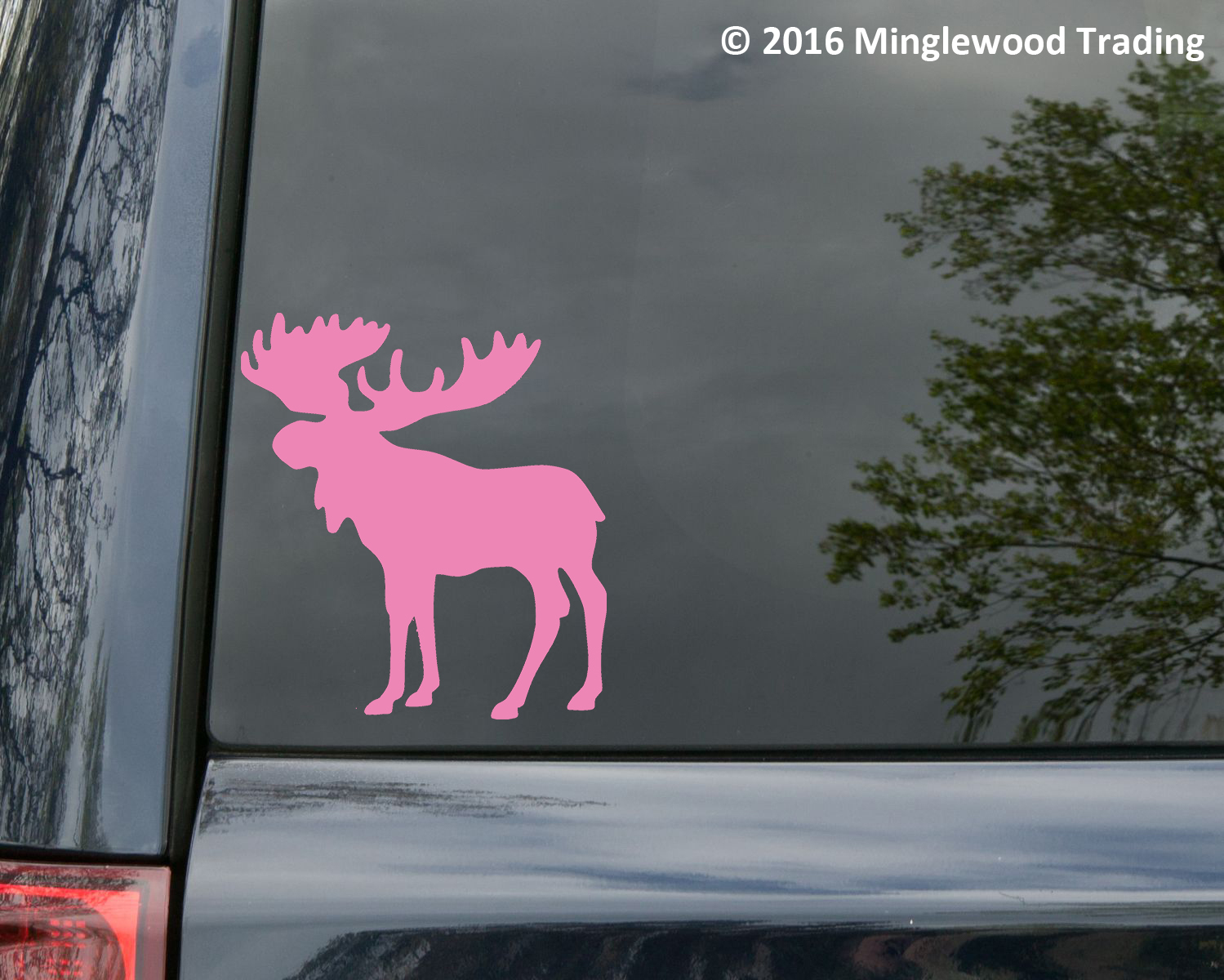 Moose Vinyl Decal | Antlers Bull Elk Deer Caribou | Canada | Die Cut Sticker