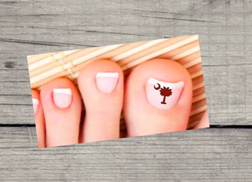 Pedicure Palmetto Tree Decals – Nail Art – **SALE**