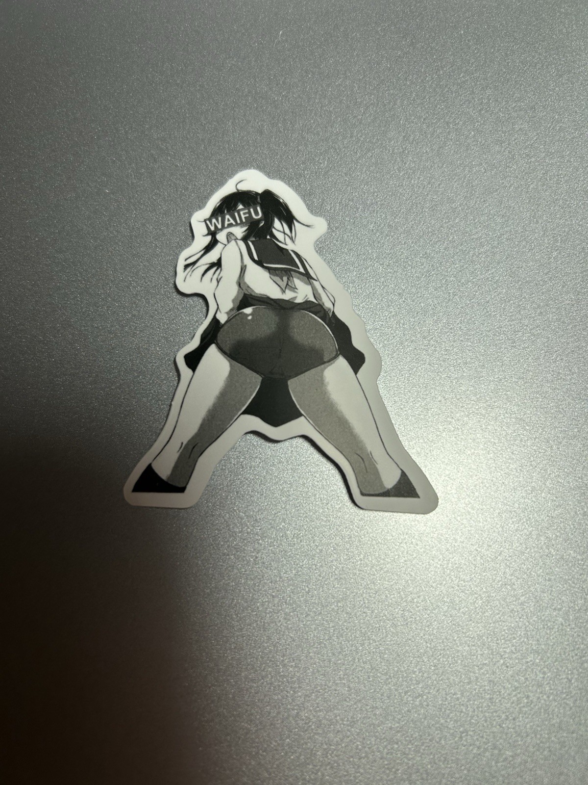 black and white waifu lewd sexy girls stickers #8