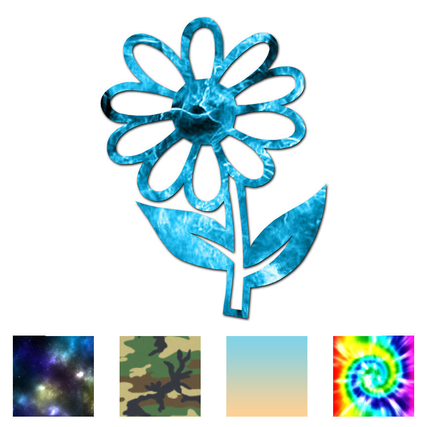 Daisy Dandelion Flower – Decal Sticker – Multiple Patterns & Sizes – ebn840