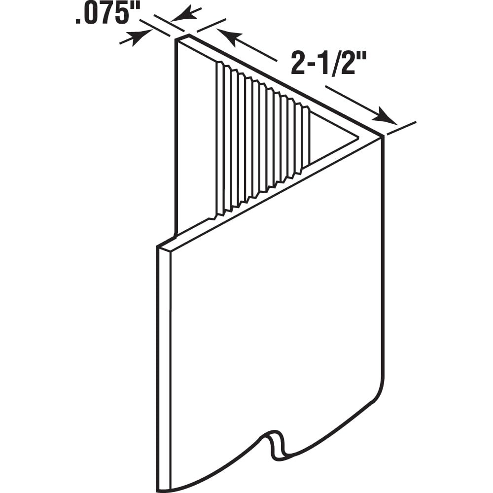 MP10069 Vinyl Corner Shield, White – 2-3/8” x 48” 2-3/8 in.,