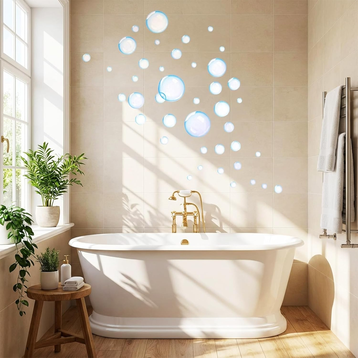 2 Sheets Bubble Stickers, Colorful Bubble Cutouts for Wall Decoration, Underwate