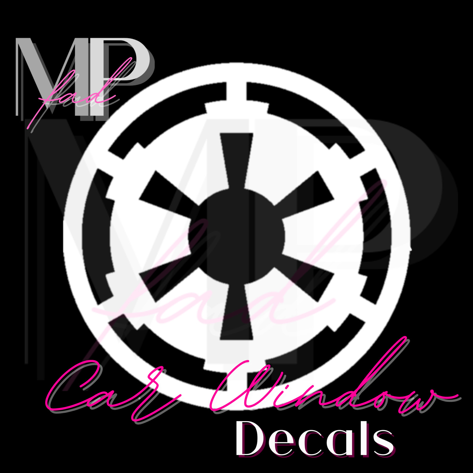 Star Wars Decal Vinyl Car Window Laptop Computer Galactic Empire 4" x 4" inches