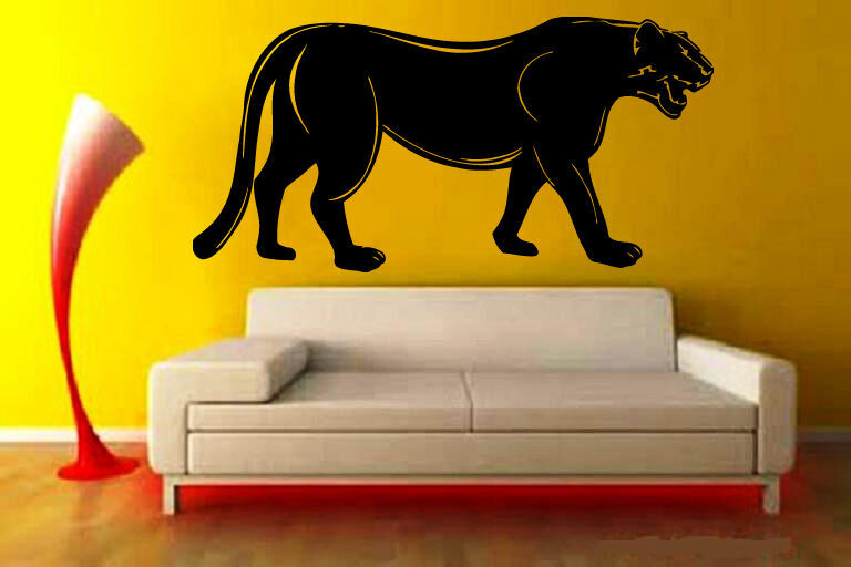 Pantera Asian Woods Hunter Animal Decor Wall MURAL Vinyl Art Sticker M336
