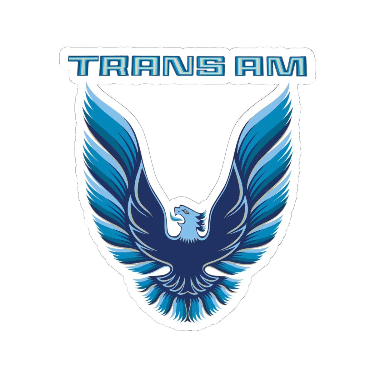 1979 1980 1981 Trans Am Blue Phoenix Firebird Sticker | Kiss-Cut Vinyl Decal
