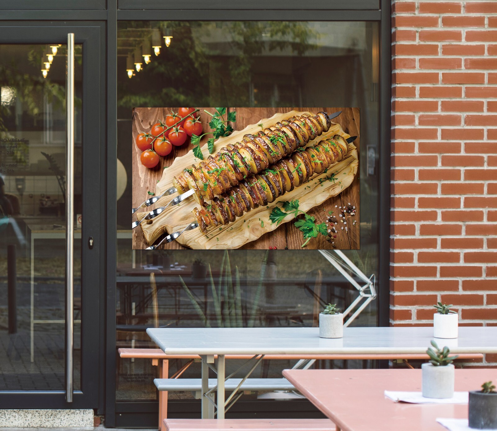 3D Grill Kebab Shop BBQ A1126 Window Stickers Vinyl Wallpaper Wall Murals Amy