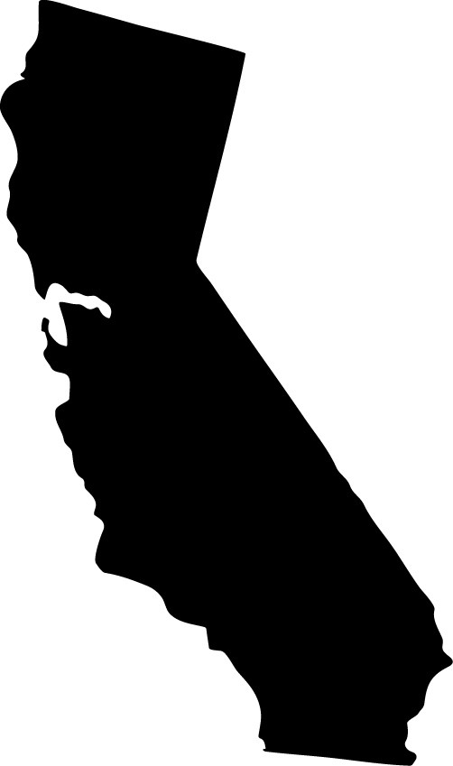 4" California State Outline CA Decal Window Sticker Car Decor United States US
