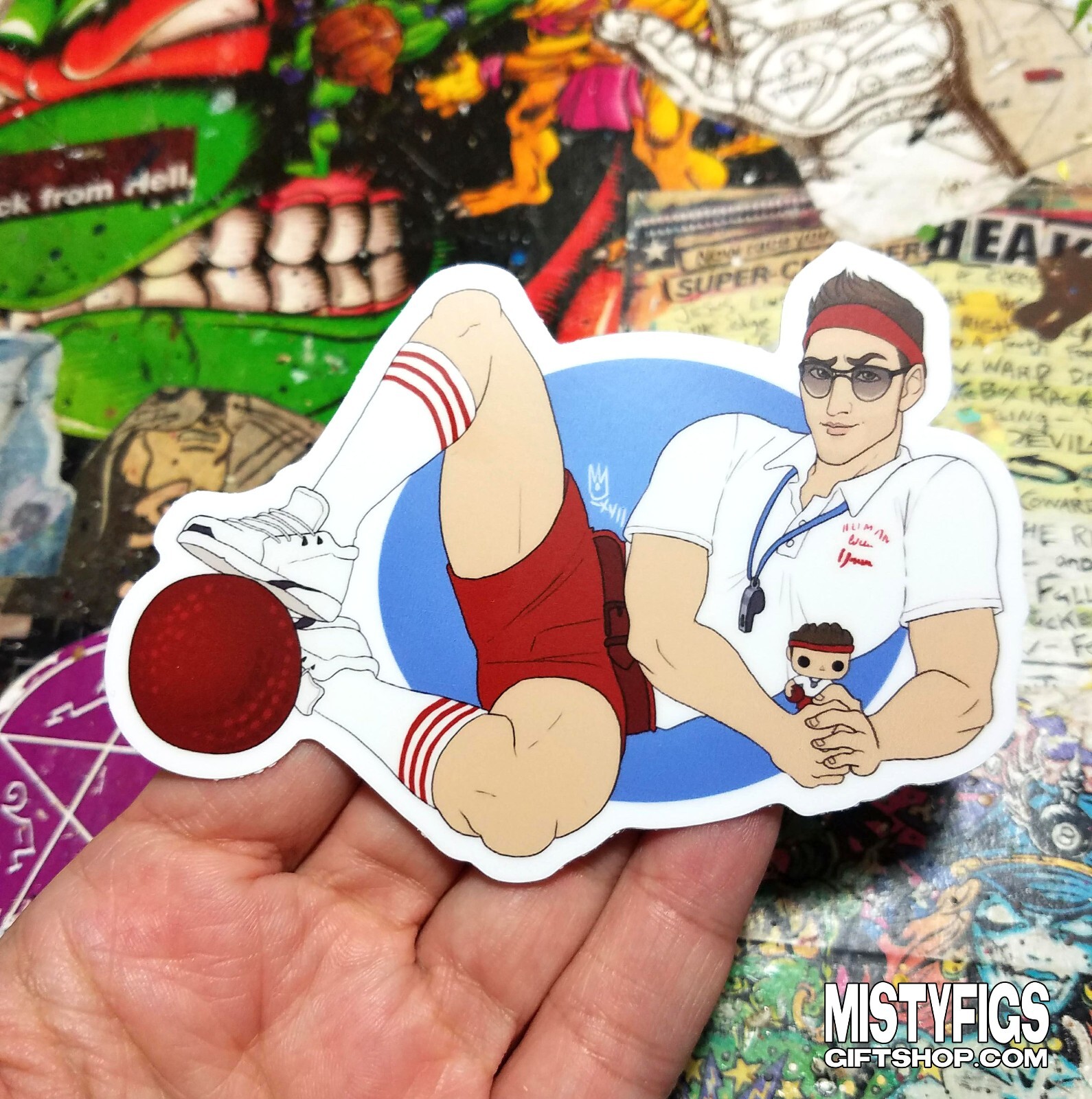 Waterproof Vinyl Sticker – Supernatural Dean Winchester Dodgeball SPNFamily