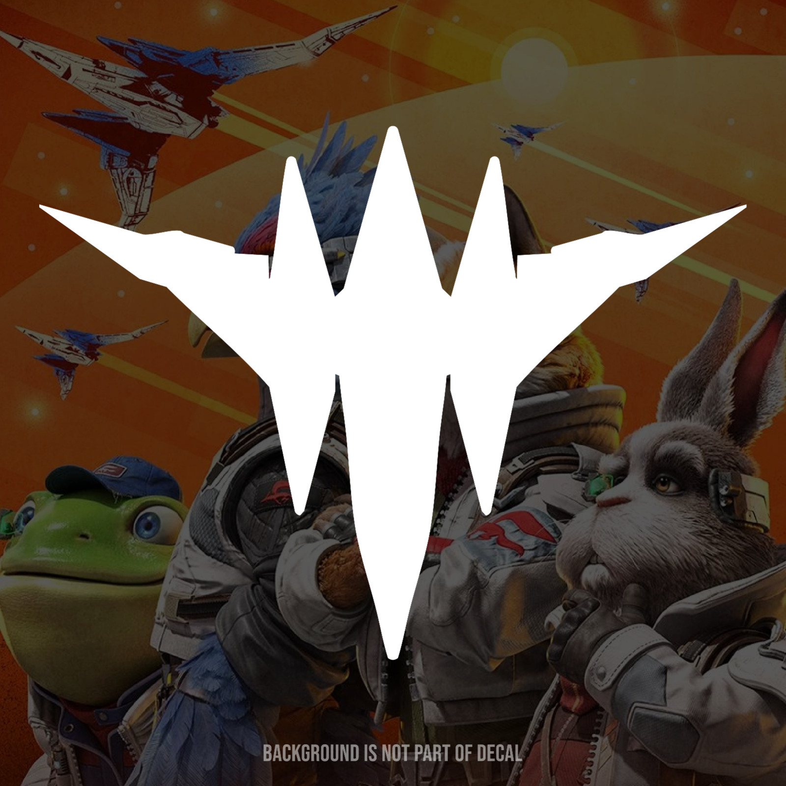 Star Fox / Fox McCloud / Arwing Vinyl Decal Sticker