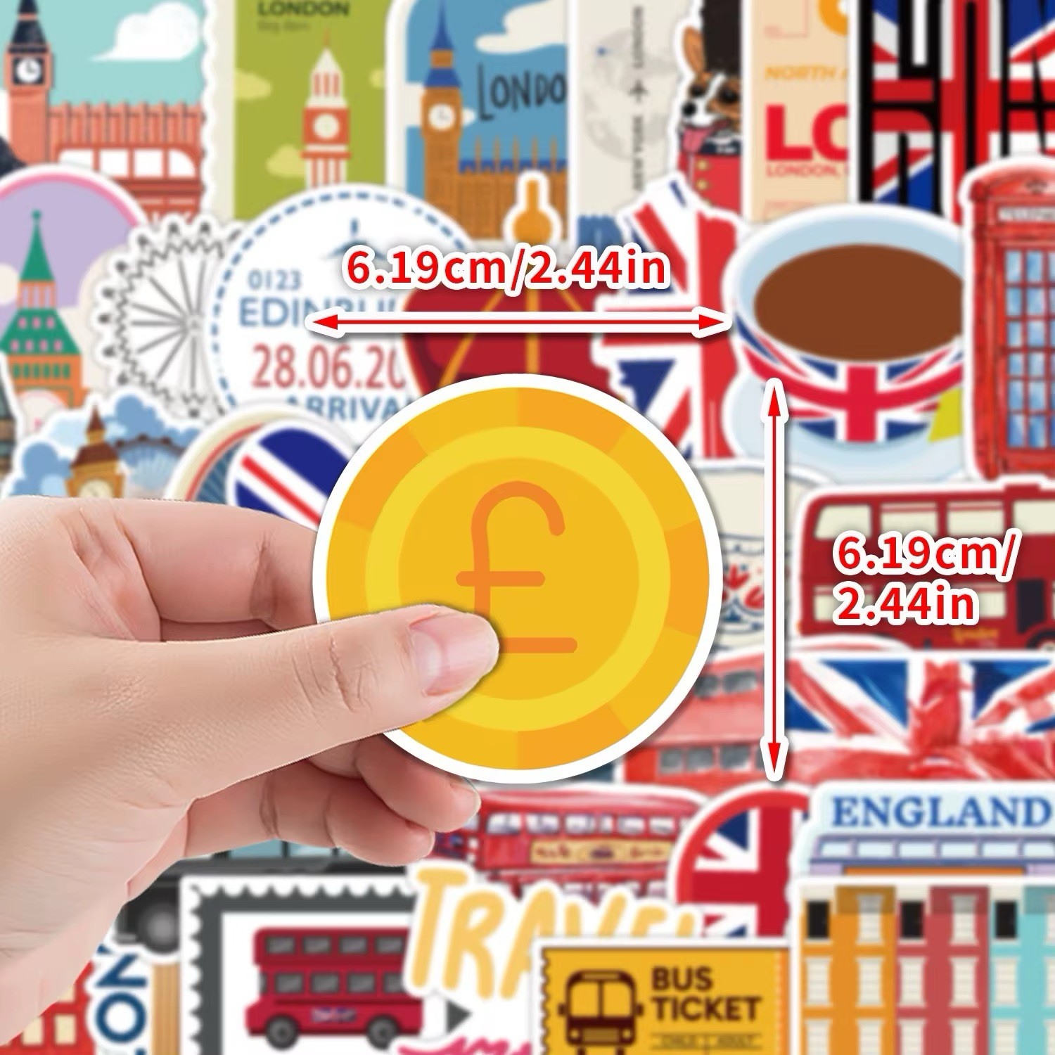 10 Random British Travel Tourist Stickers Culture Decals London Free Shipping!