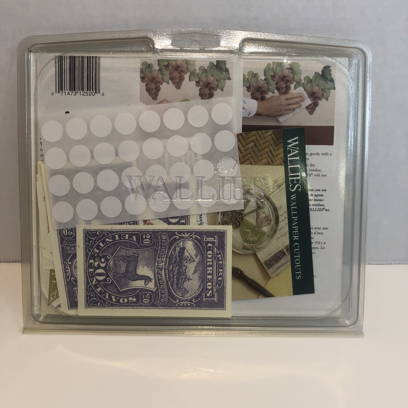 Wallies Anna Griffin Stamps 25 piece Pre Pasted Wallpaper Cutouts Decals