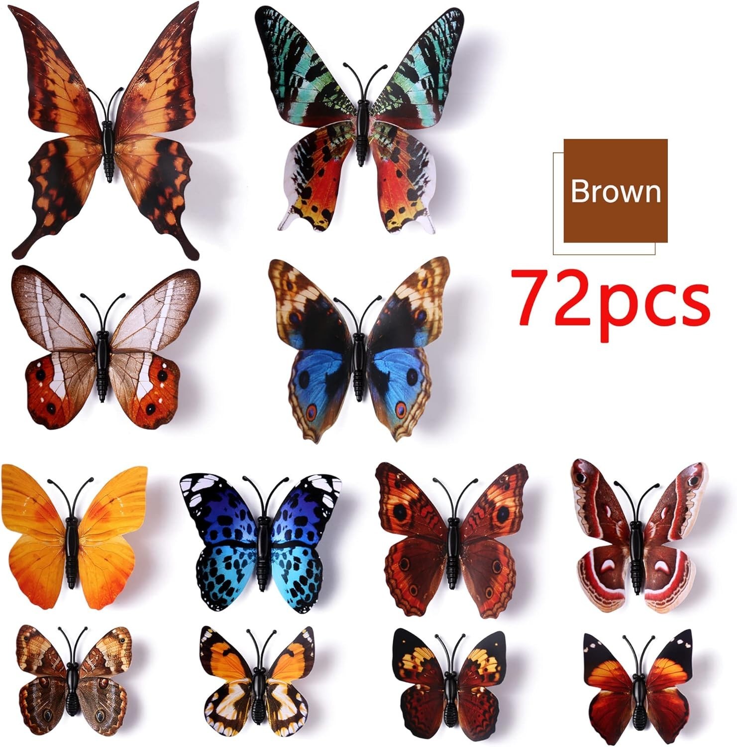 Magnetic & Adhesive 3D Butterfly Art Stickers – Transform Your Space