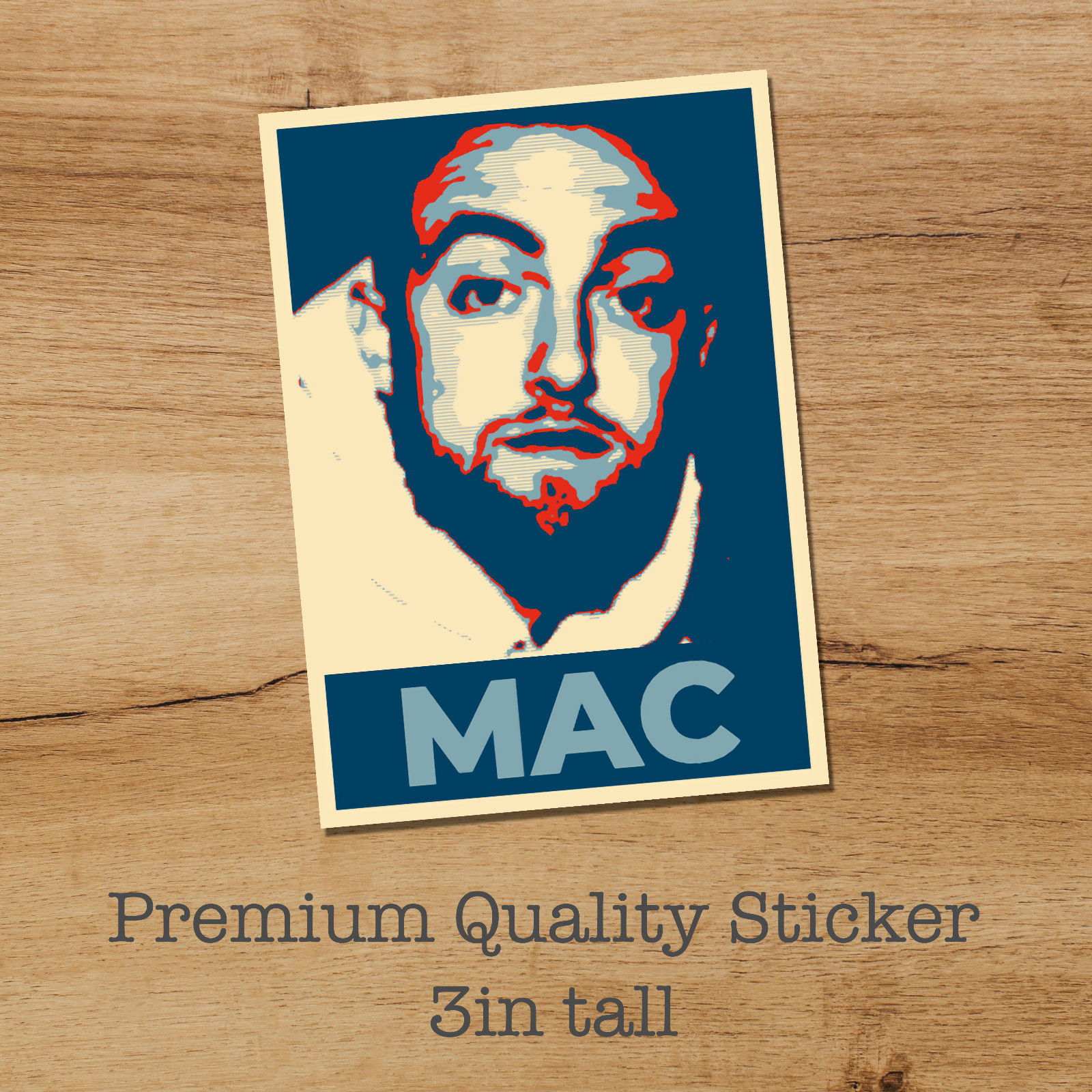 Mac Miller premium vinyl sticker 3in hip hop rapper fan art music