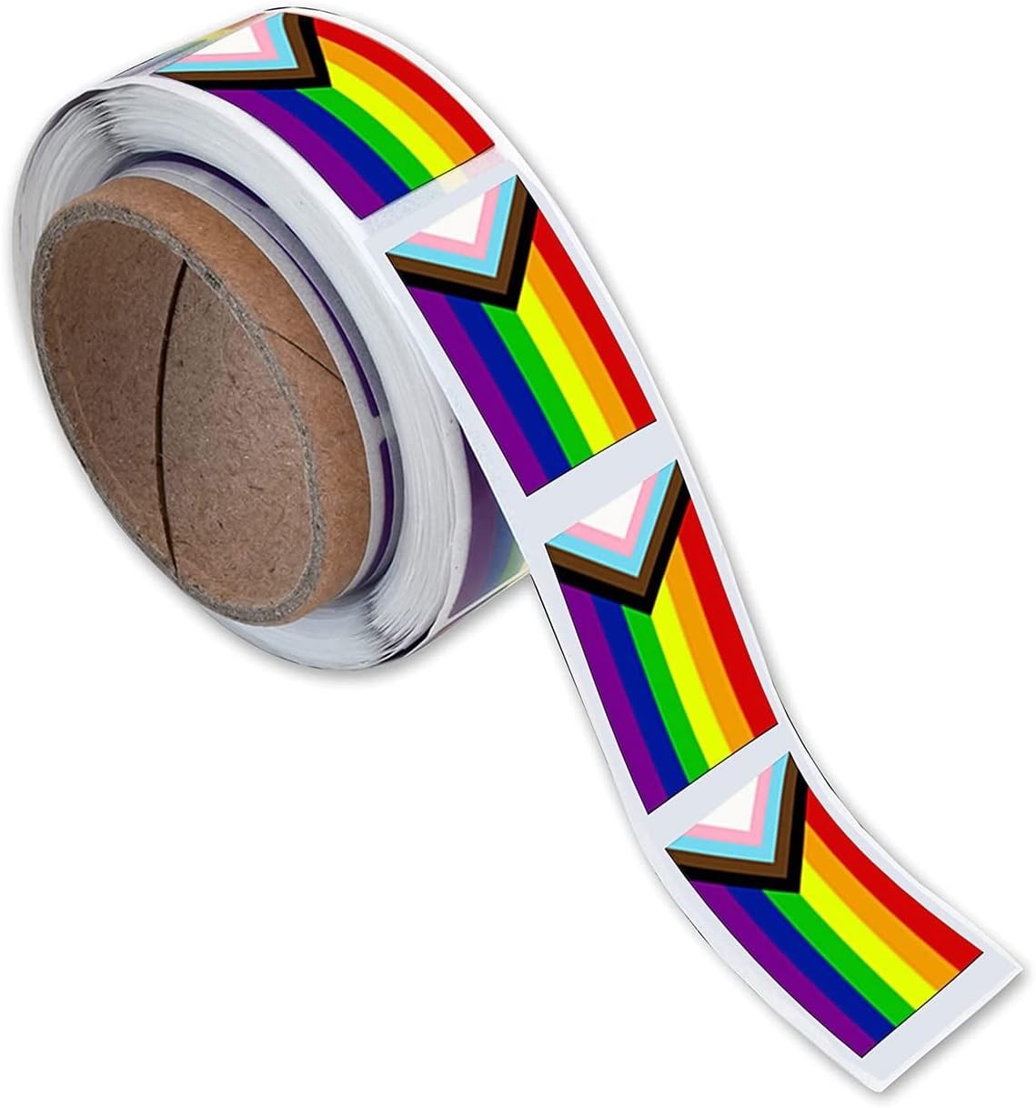 250 Progress Pride Rainbow Flag Stickers – Show Your LGBTQ+ Support Everywhere