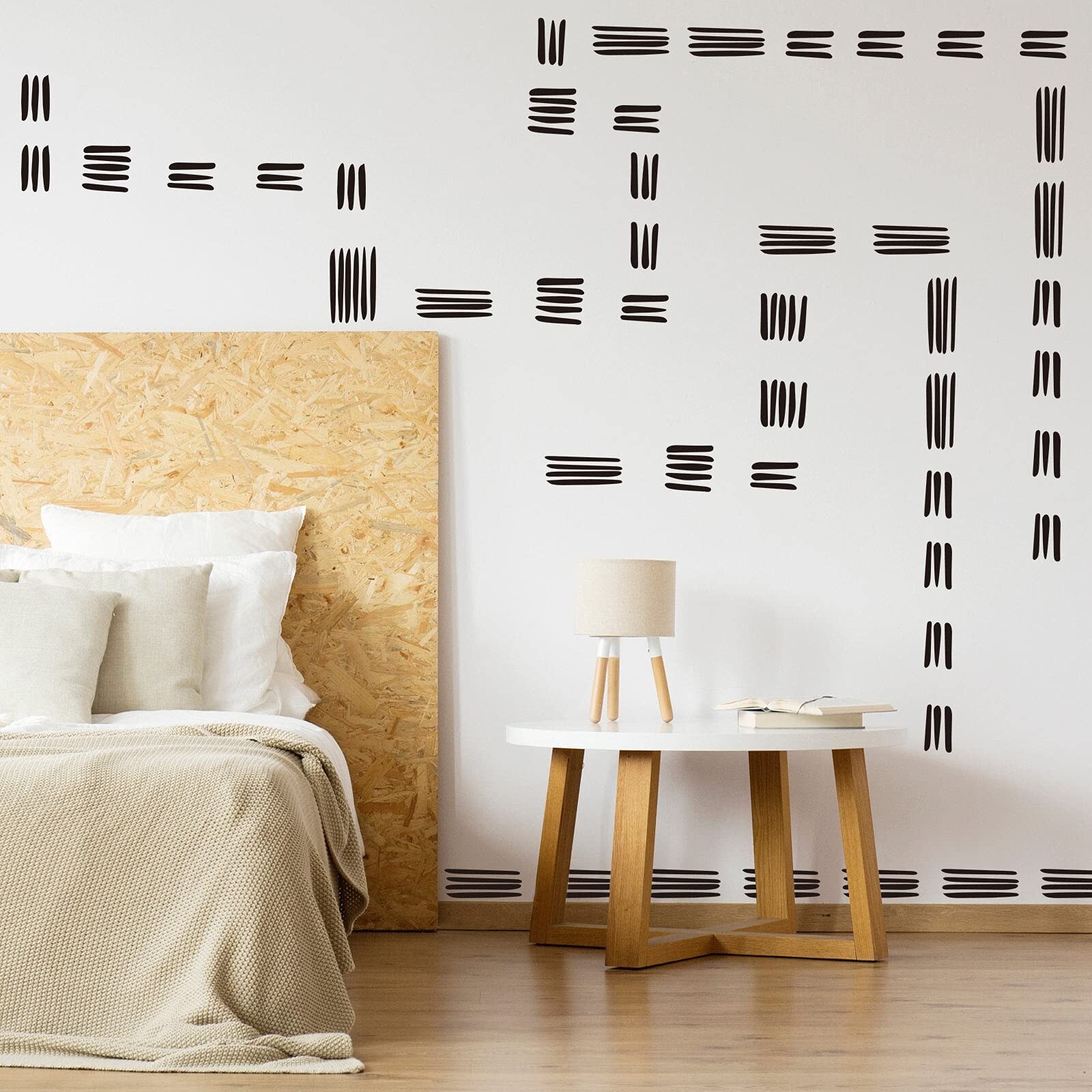 264 Pieces Line Wall Decals Modern Wall Stickers Boho Line Stickers Line Wall…
