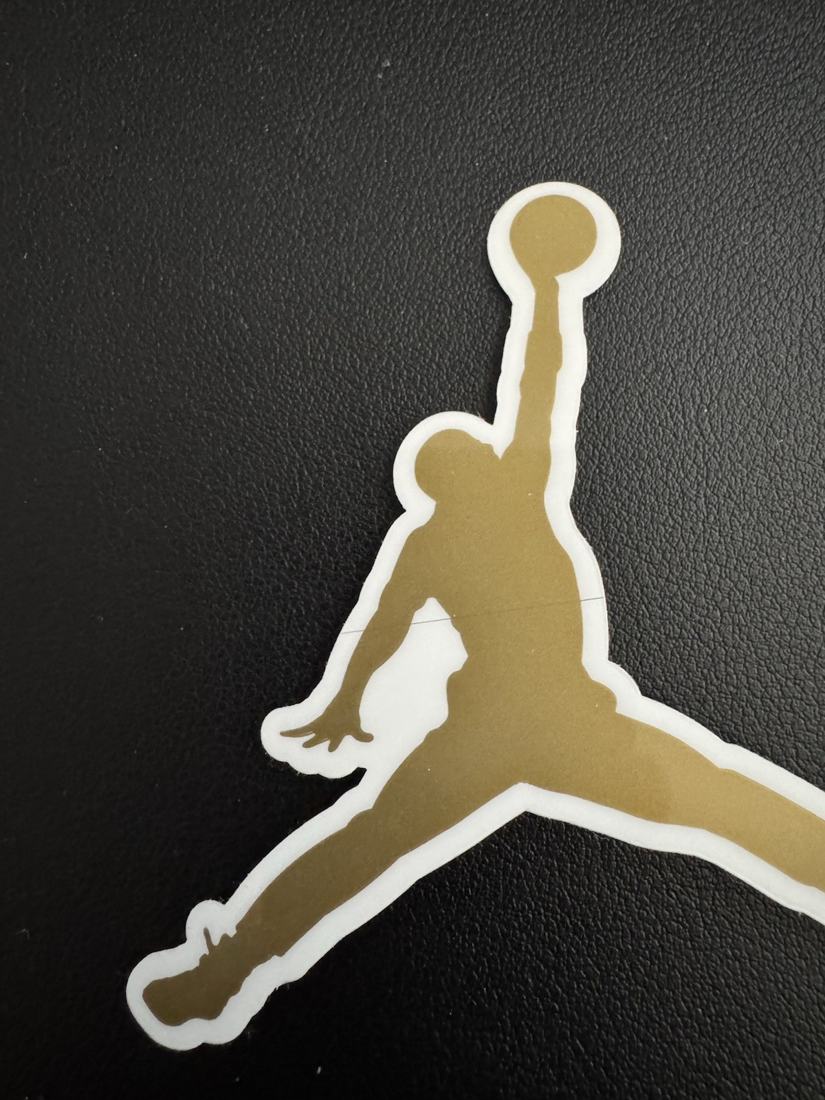 Authentic Air Jordan Jumpman Sticker (Approx 3.5" x 3.5") Nike Gold Flight Logo
