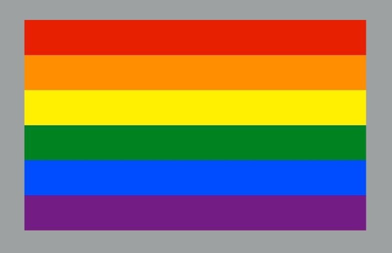 Original Pride Flag Die Cut Glossy Fridge Magnet