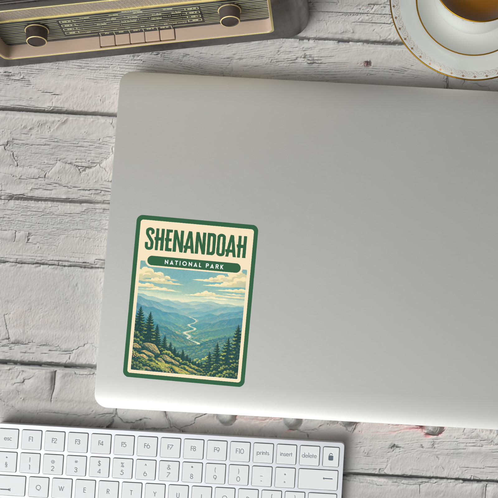 Shenandoah National Park Sticker Retro Screen Print Vinyl Decal Travel Gift