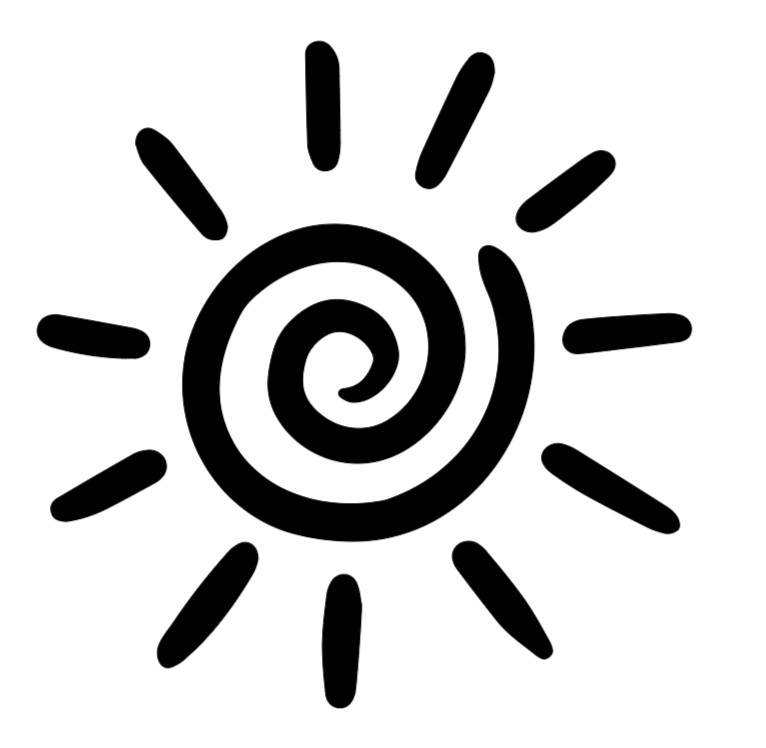 Spiral Sunshine Sun Vinyl Decal Sticker Car Truck Window Laptop Water Bottle Mug