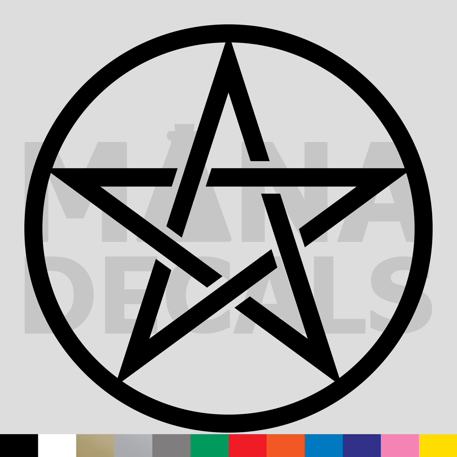 Pentacle Vinyl Die Cut Decal Sticker – Wican Wicca Pagan Tarot Nature Pentagram