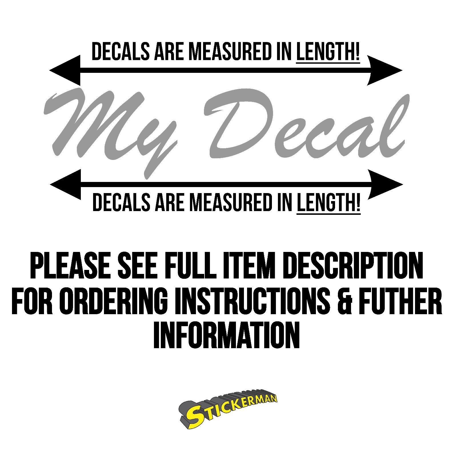 Custom Personalized Vinyl Text Decal Sticker for Car Truck Boat Wall Tumbler