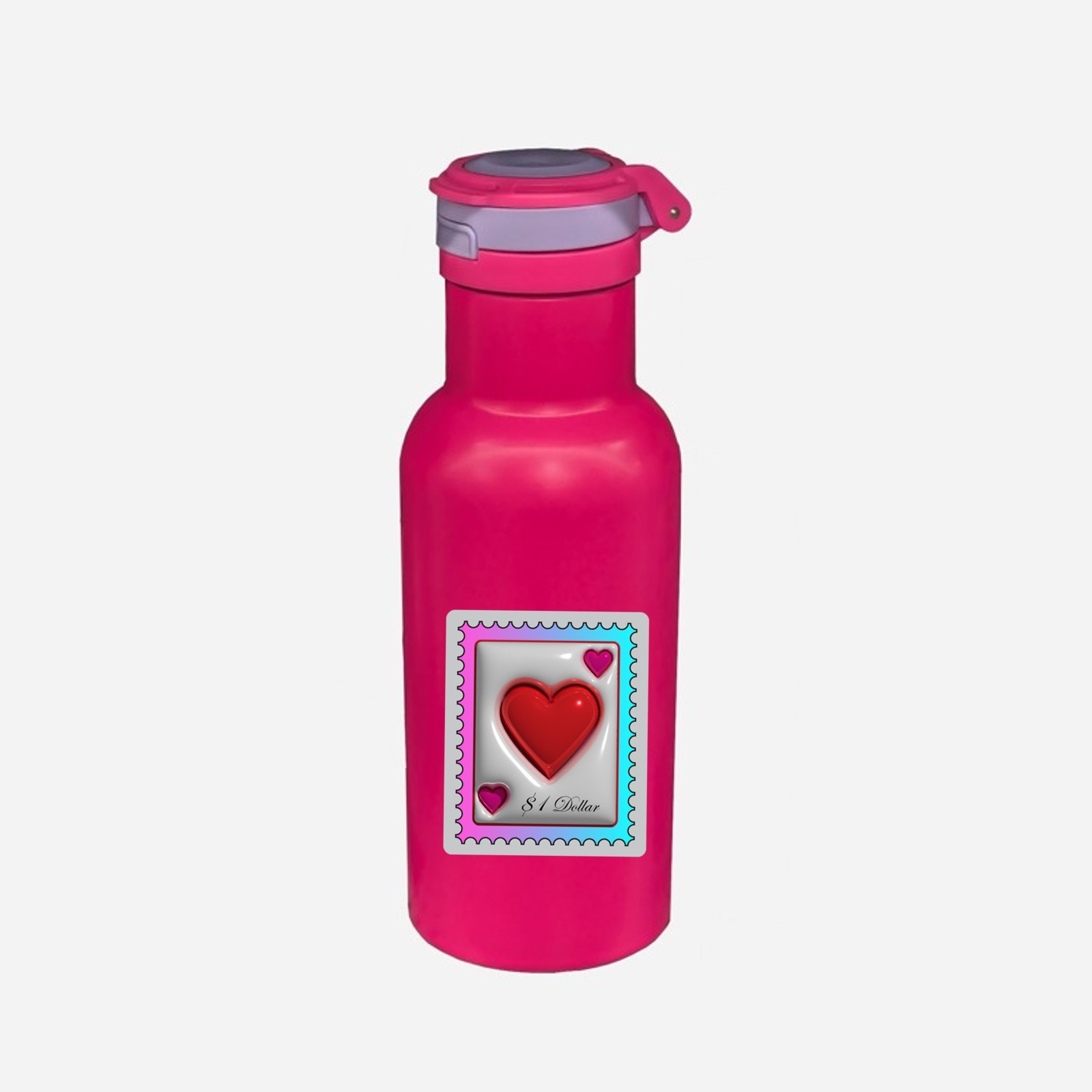 Heart Postage Stamp Vinyl Sticker Love Valentine Cute Aesthetic Decal Bottle Car