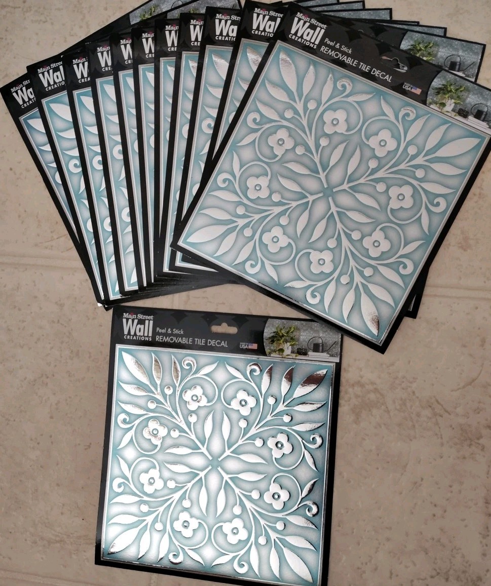 Main Street Peel and Stick Tile Decals – Lot of 12