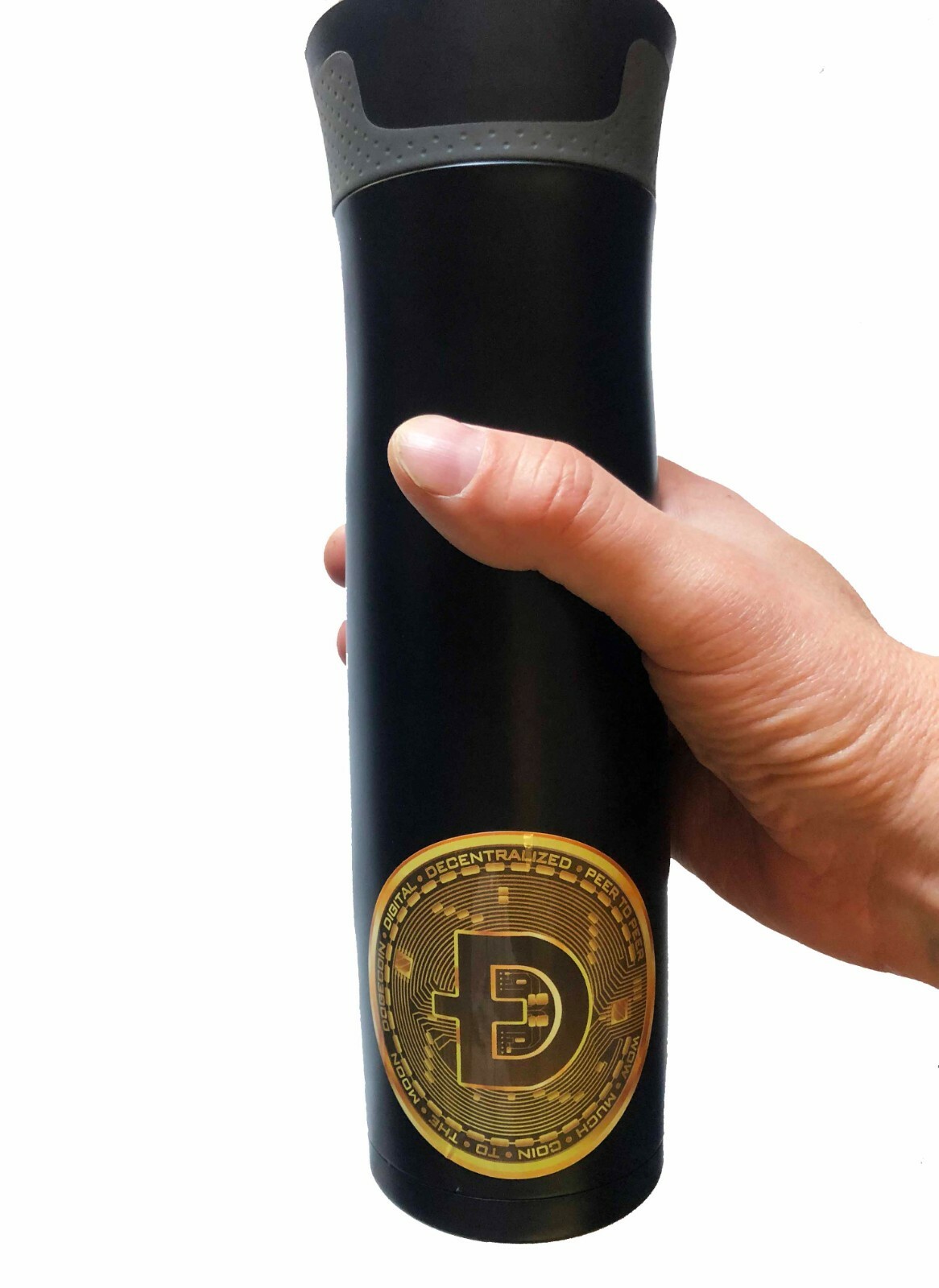Dogecoin Vinyl Decal Doge Sticker for Laptop, Car, Thermos (2 pack)