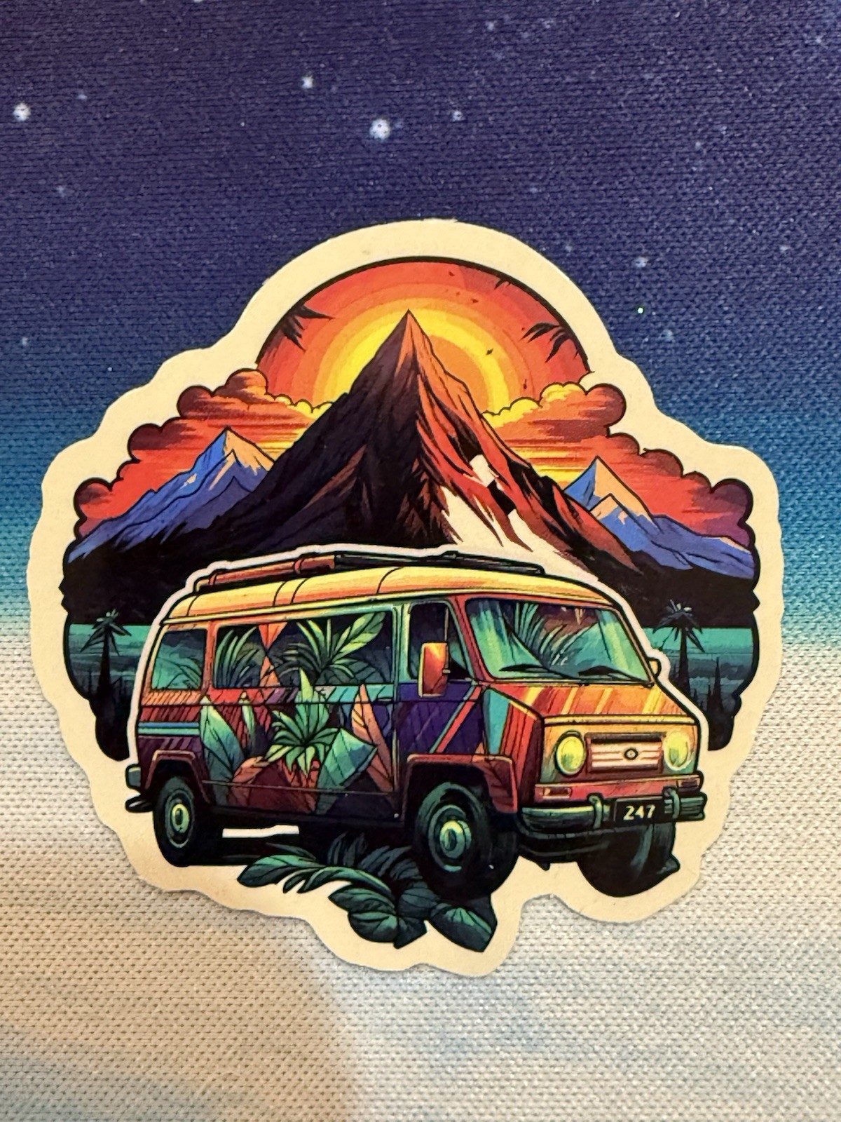 Outdoors Hiking Camping Adventure Nature Mountain Forest Trail Sticker Decal