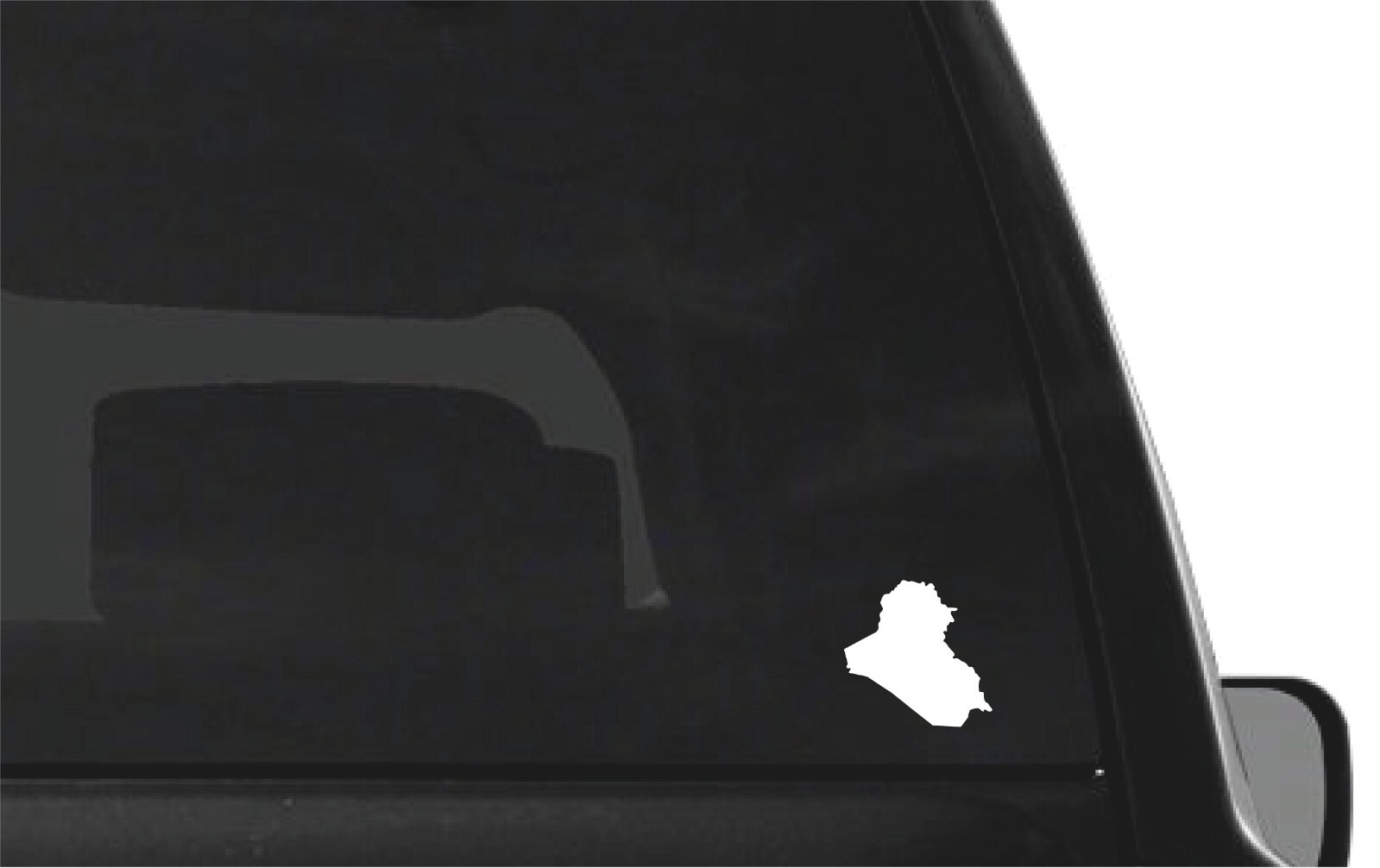 Iraq country outline Vinyl Decal Car Window Laptop IQ Sticker