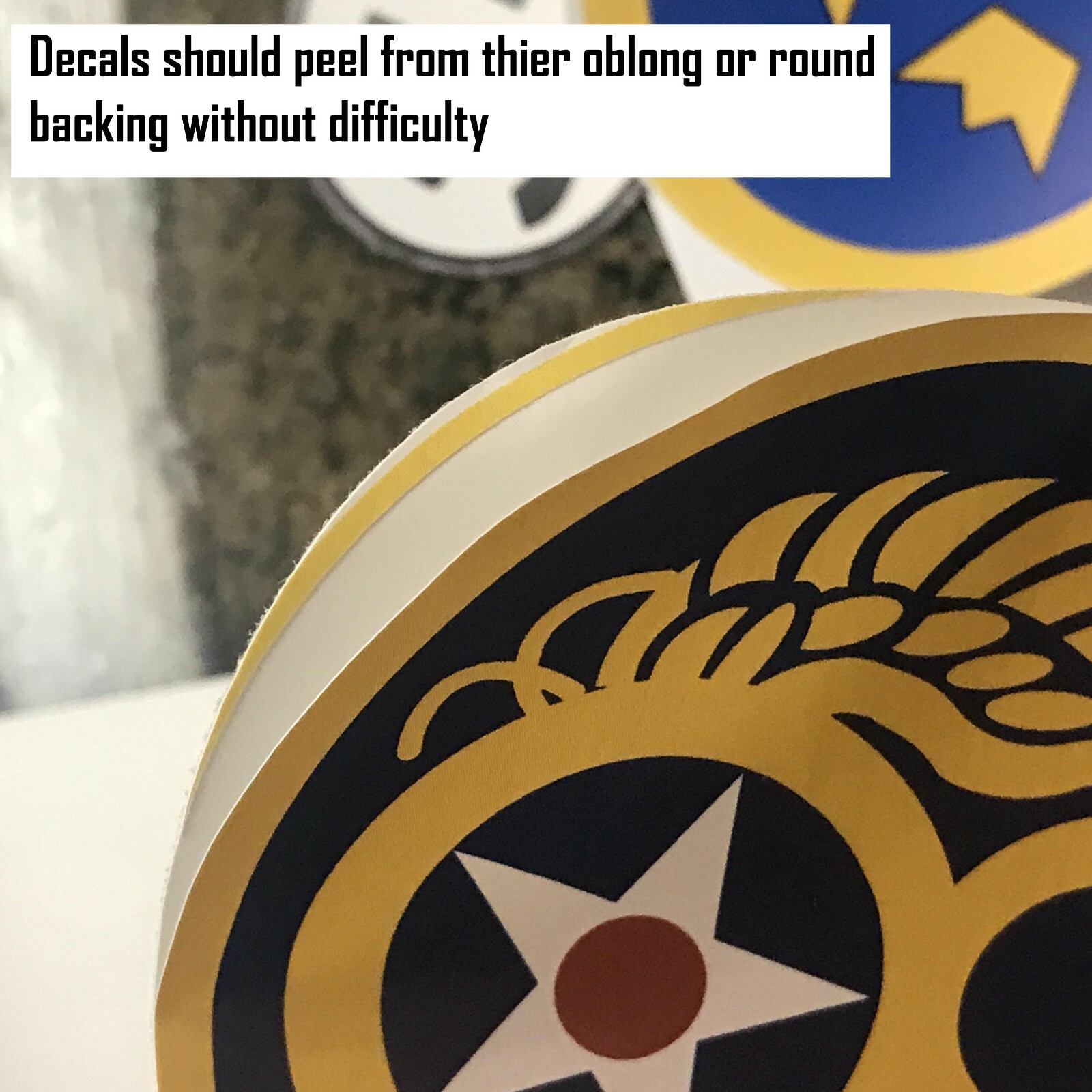 8 5th Air Force patch decals. 2×1"+2"+3"+4" stickers. USAAF USAF WWII. 3 styles