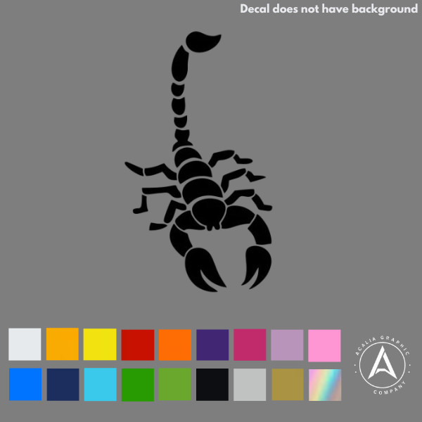 Scorpion Sticker Vinyl Decal – Zodiac Scorpio Desert for Car Window Truck Bumper
