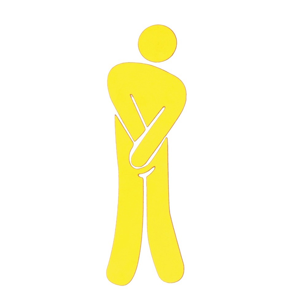 Toilet WC Man Women Decal 3D Mirror Washingroom Entrance Sign Art Sticker Decor