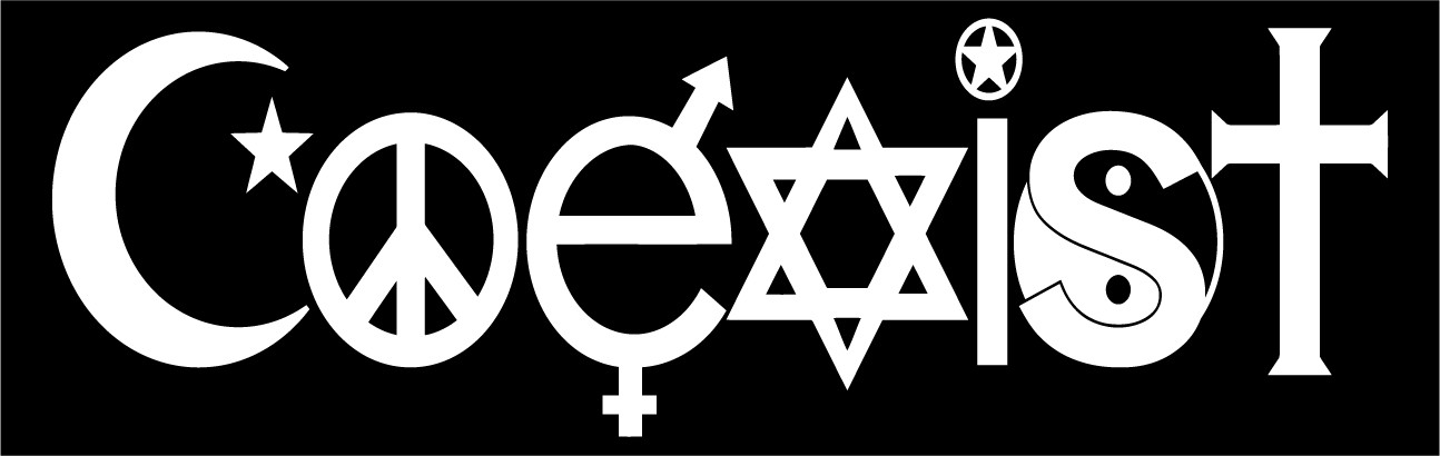 COEXIST Decal Multiple Color Choice's USA Made & Quickly Shipped!