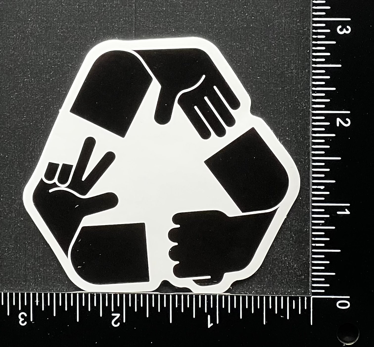 Peace Teamwork Support- Vinyl Sticker – Heavy Duty