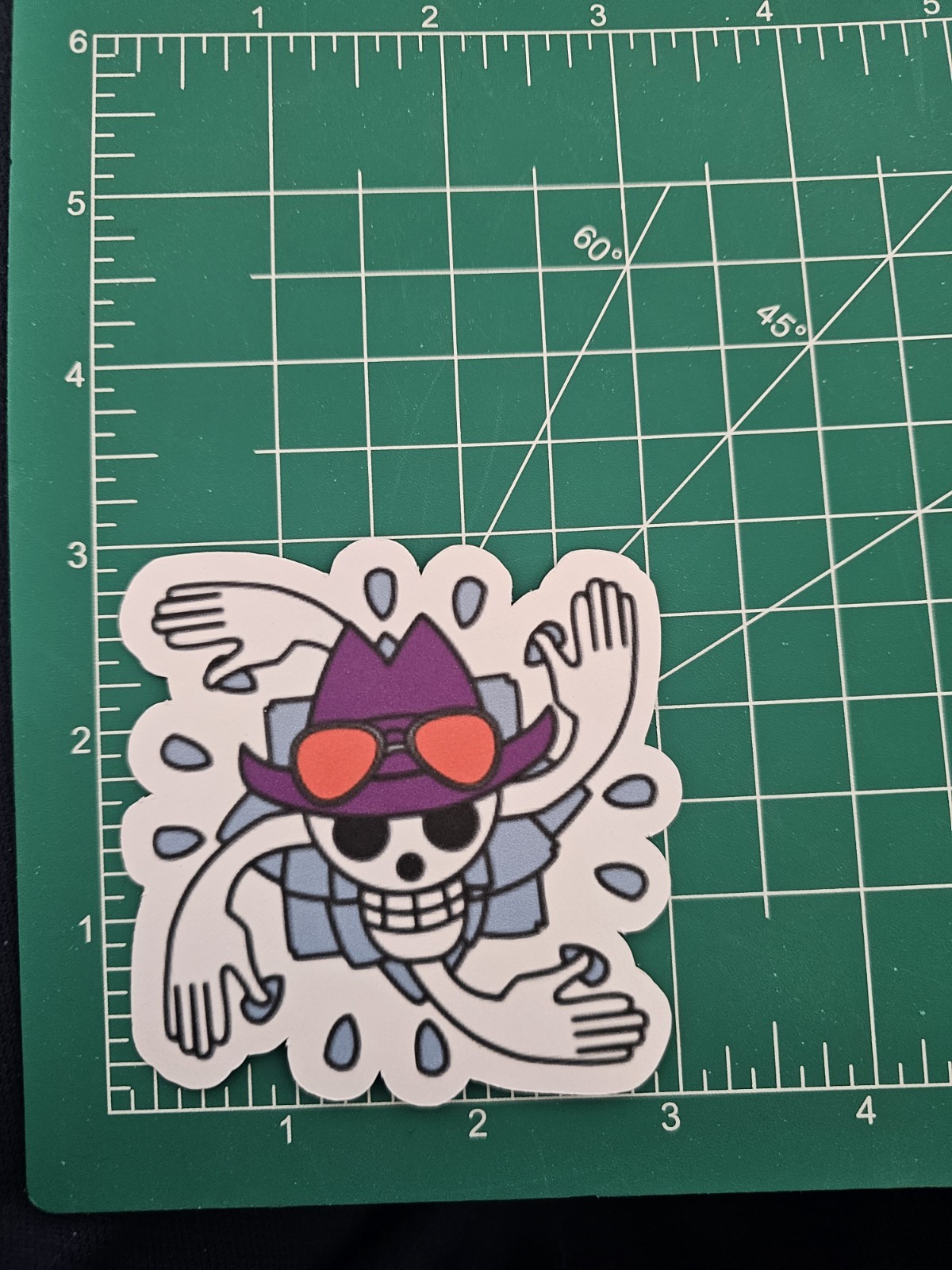 Matte Anime One Piece Stickers