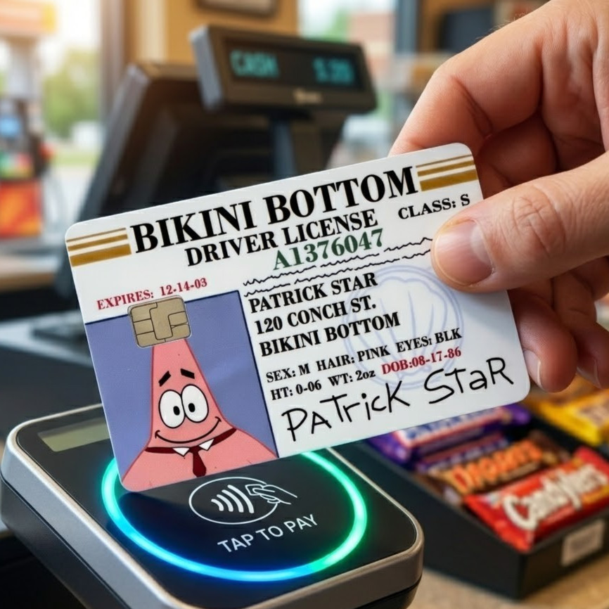Bikini Bottom Credit Debit Card Skin Cover Sticker Chip Funny Decal – 2 Pack