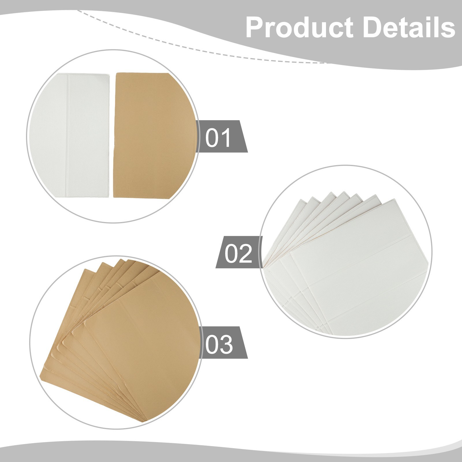 Waterproof Brick Wall Stickers Set of 20 Soft Foam Panels for Easy Installation