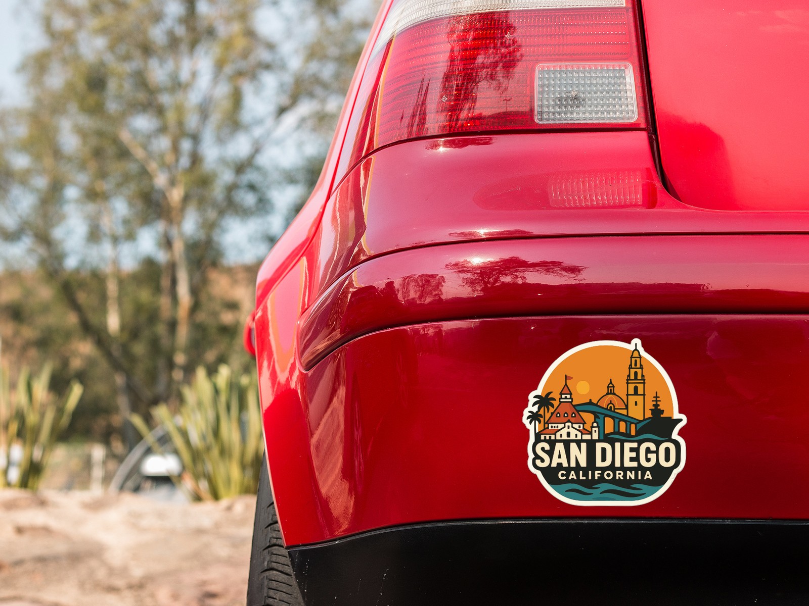San Diego California Sticker Decal Vinyl Die-Cut City Skyline Landmark Design