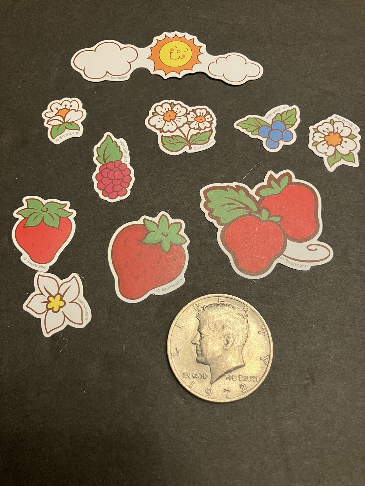 Strawberry Shortcake Matte Retro Vintage Design Stickers Pack Of 40