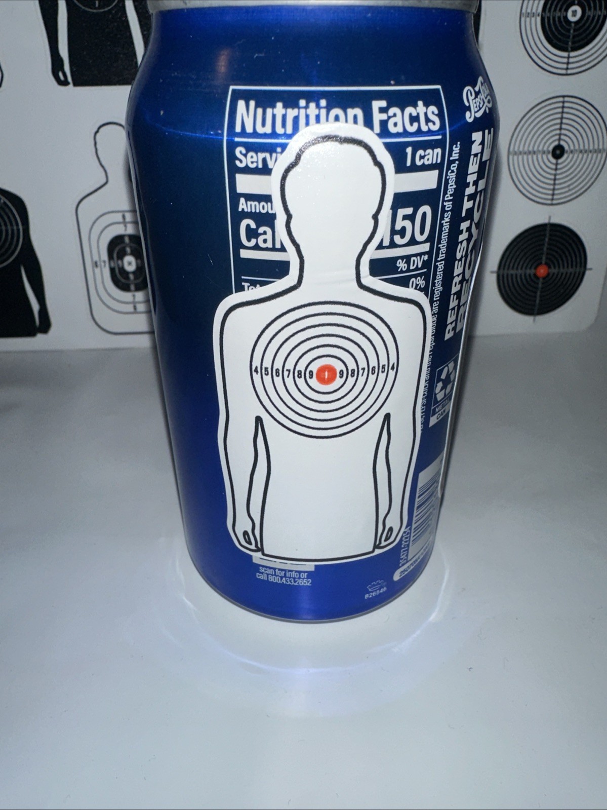 3 X BB Gun Pellet Gun Pop Can Target Decal Stickers Beer Can Shooting Targets