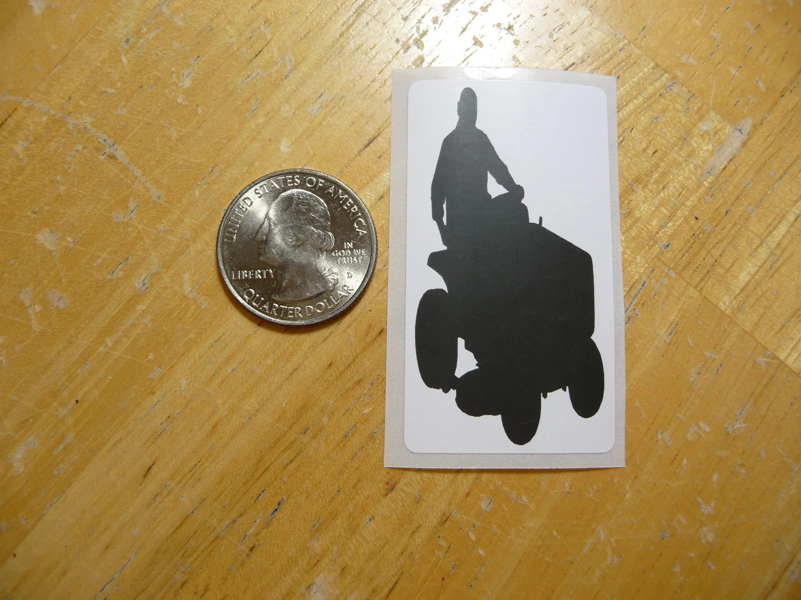 MAN ON RIDING MOWER LAWN TRACTOR STICKER DECAL 1 – 50 BULK PACK FUNNY LAWN MOWER