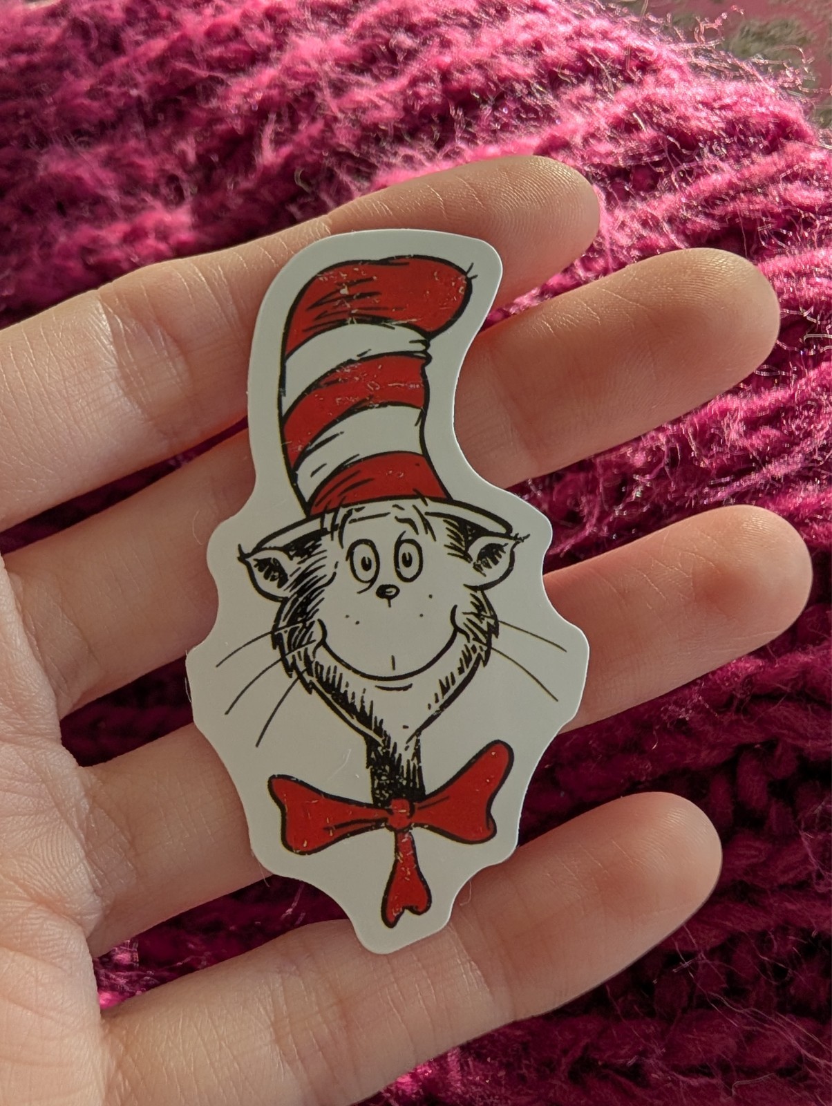 Dr. Seuss Sticker, cat in hat