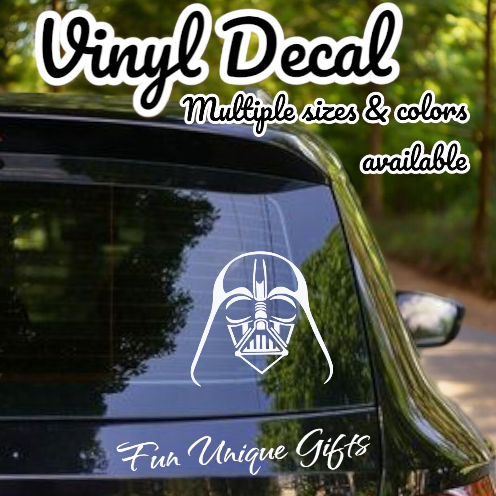 Darth Vader Star Wars Vinyl Decal Sticker -Multiple Colors & Sizes FREE SHIPPING