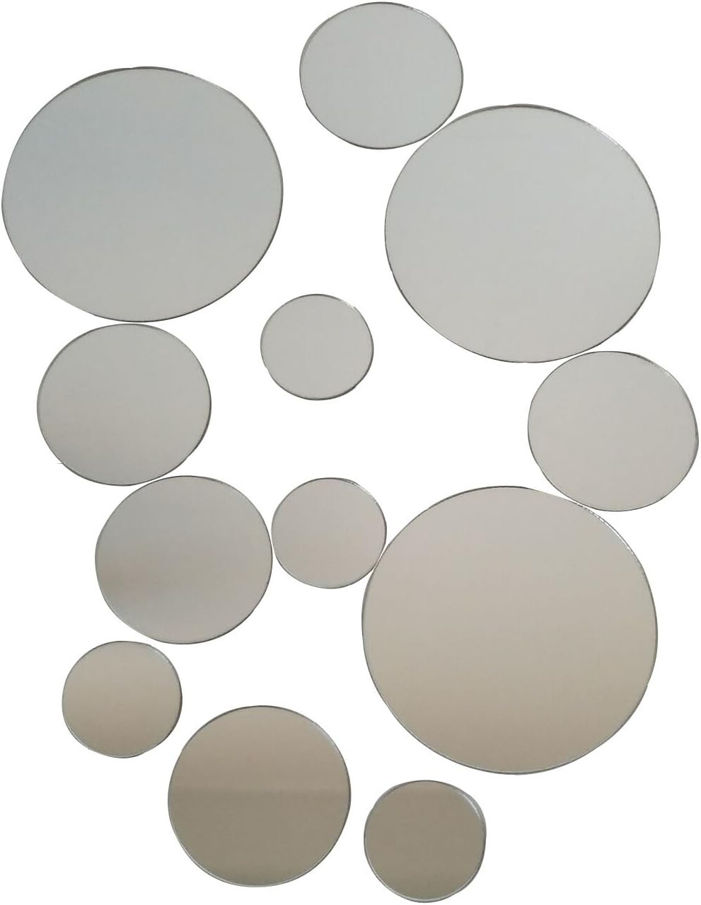50PCS Mix Sizes DIY Mirror Wall Sticker Mini Removable round Acrylic Mirror Deco