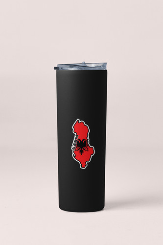 Albania Map Flag Sticker Decal