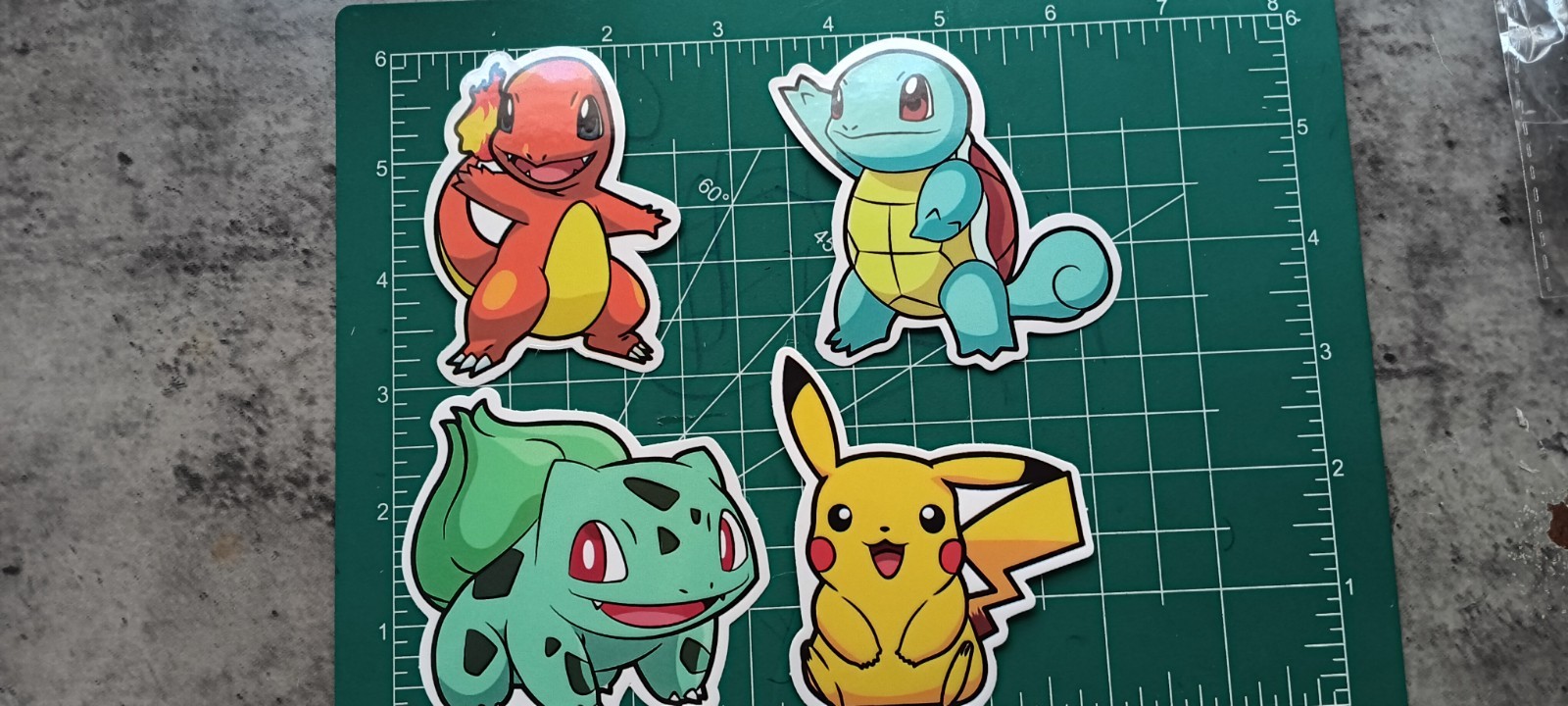 Pokémon VYNIL DIE-CUT STICKER LOT Of 4