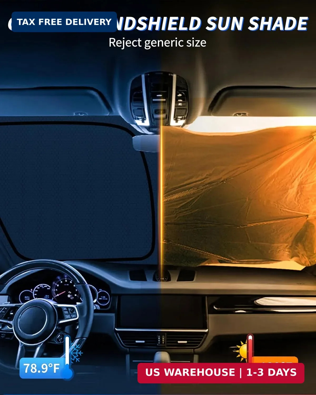 GX400 GX460 GX470 Customized Windshield Sun Shade for 2002-2023 2024 GX460 Front